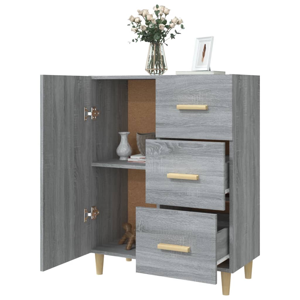 Dressoir 69,5x34x90 cm bewerkt hout