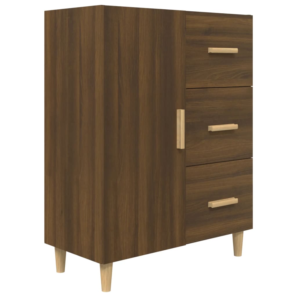 Dressoir 69,5x34x90 cm bewerkt hout eikenkleurig