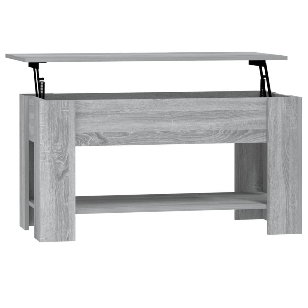 Salontafel 101x49x52 cm bewerkt hout