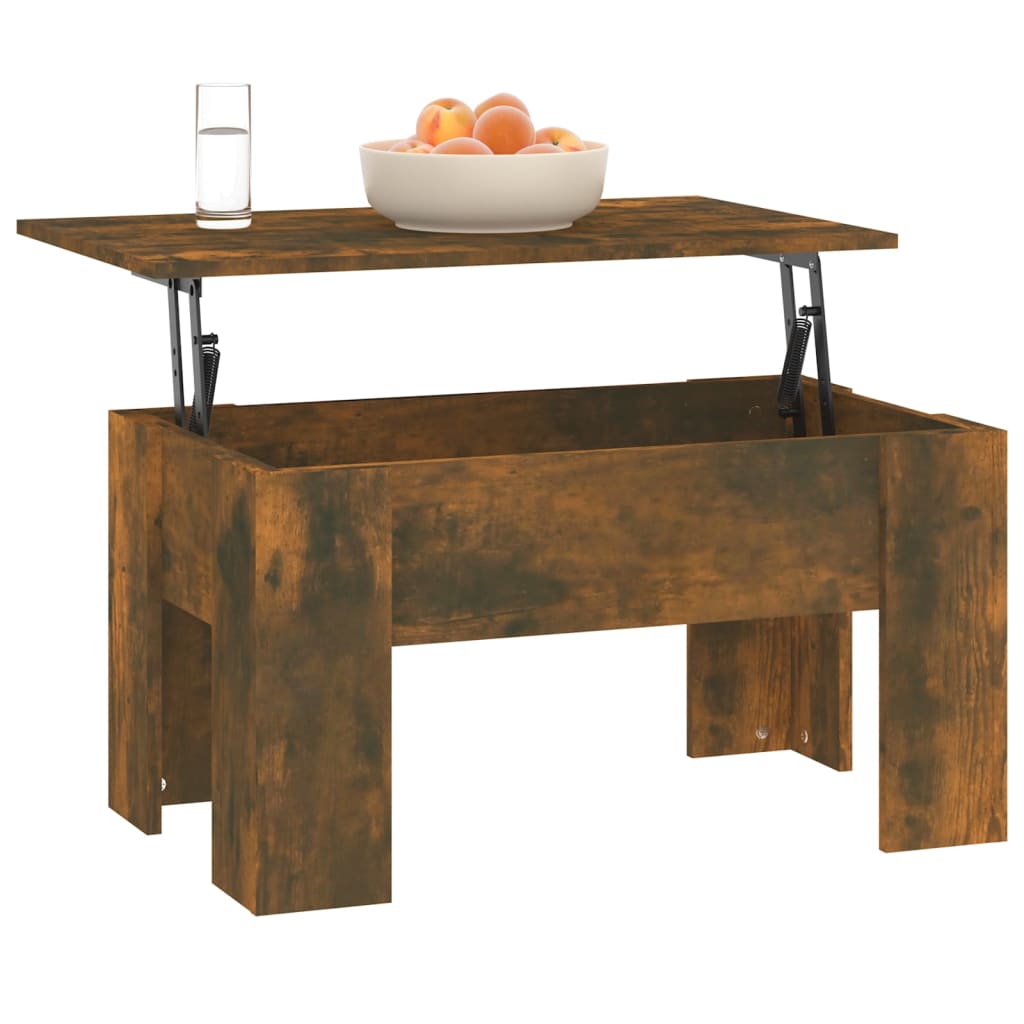 Salontafel 79x49x41 cm bewerkt hout