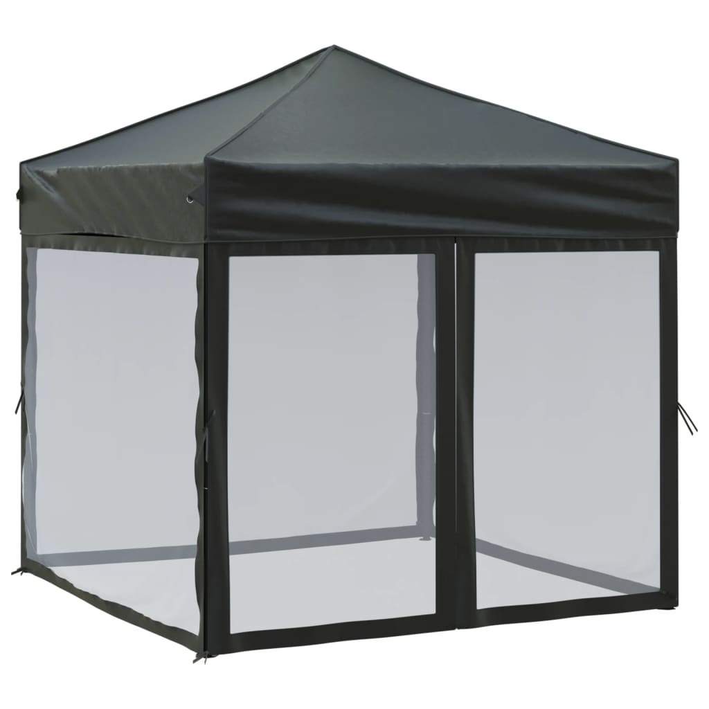 Partytent inklapbaar met zijwanden 3x6 m crèmekleurig