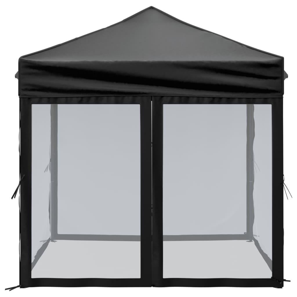 Partytent inklapbaar met zijwanden 3x6 m crèmekleurig