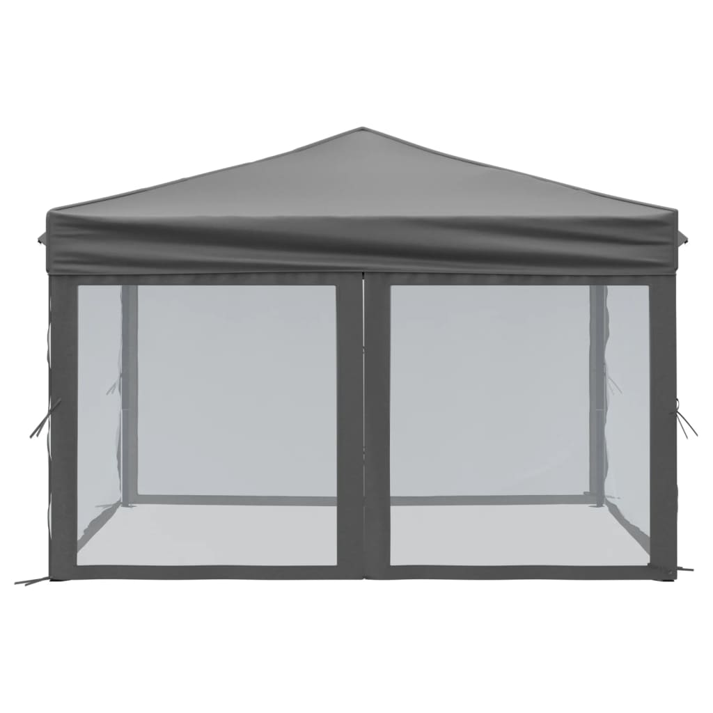 Partytent inklapbaar met zijwanden 3x6 m crèmekleurig