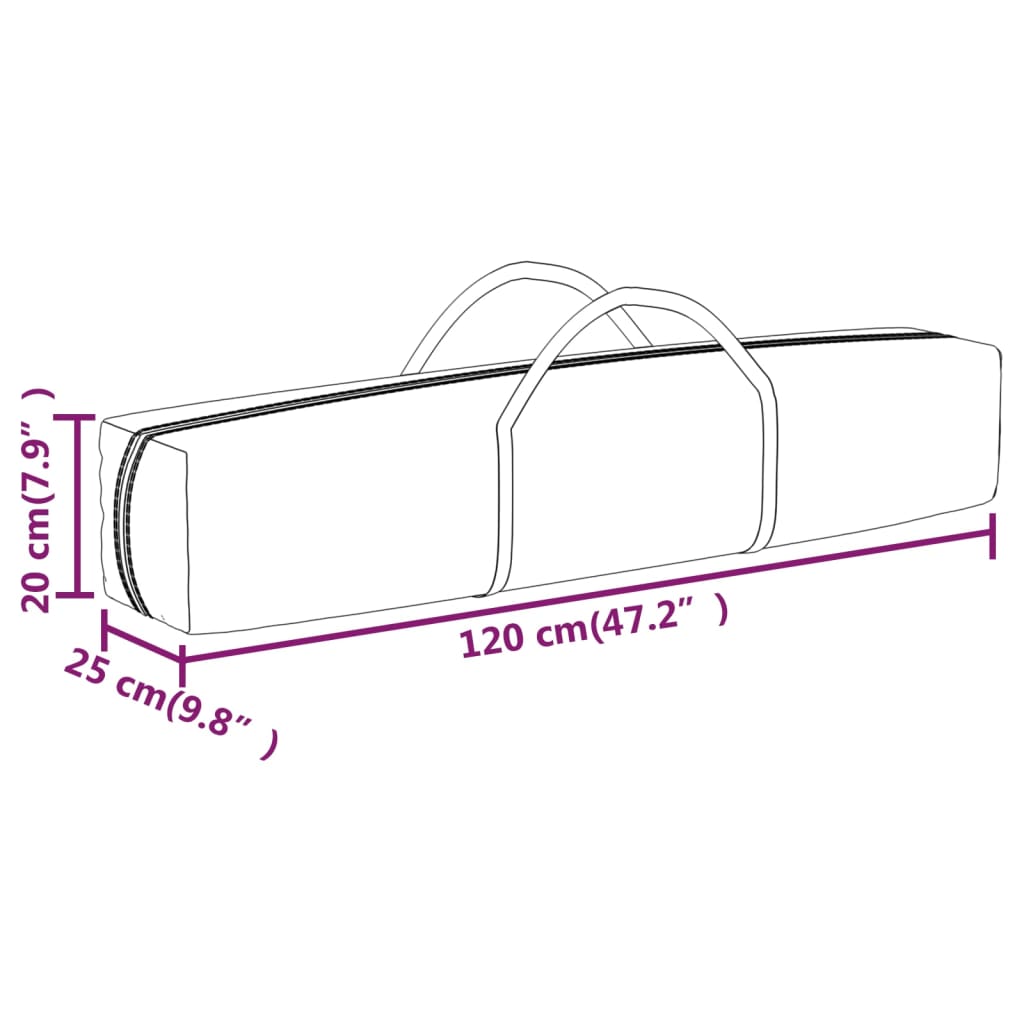 Partytent inklapbaar 3x6 m