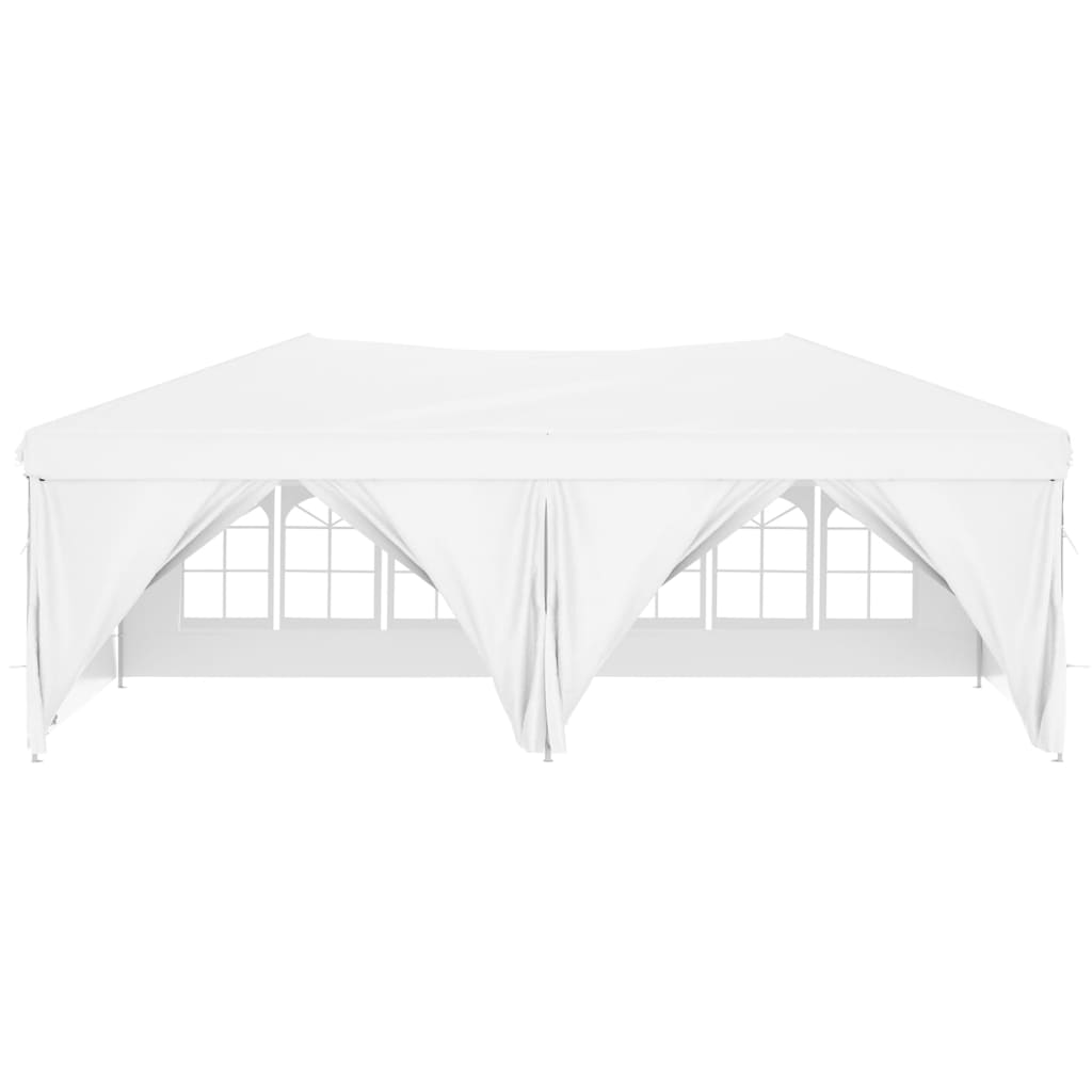 Partytent inklapbaar met zijwanden 3x6 m antracietkleurig