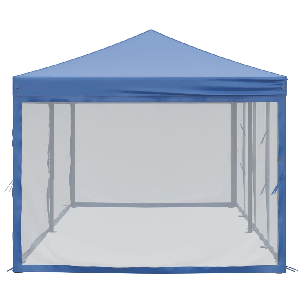 Partytent inklapbaar met zijwanden 3x6 m crèmekleurig