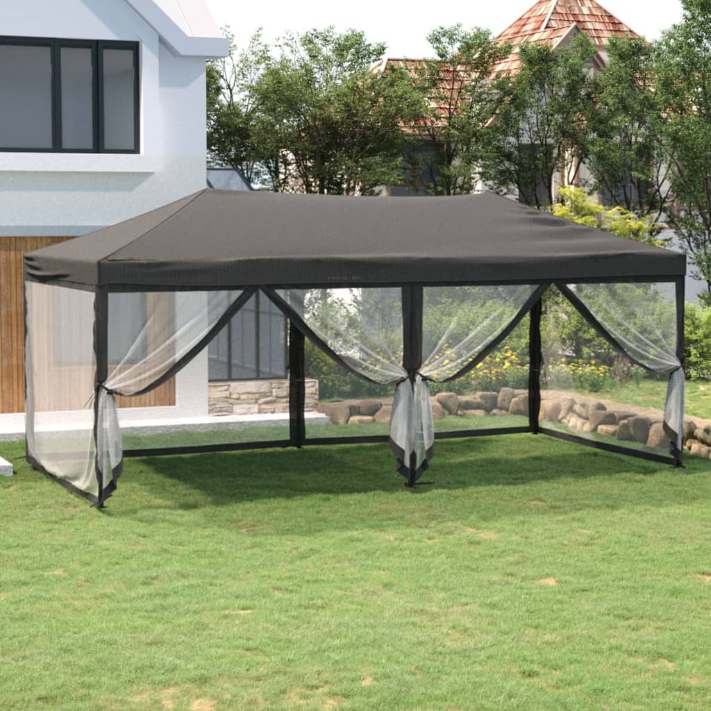 Partytent inklapbaar met zijwanden 3x3 m