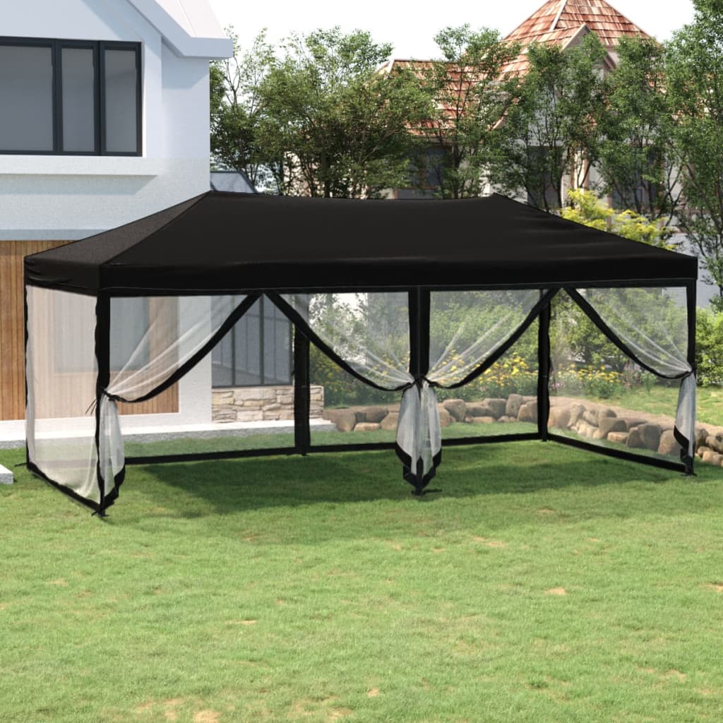 Partytent inklapbaar met zijwanden 3x3 m