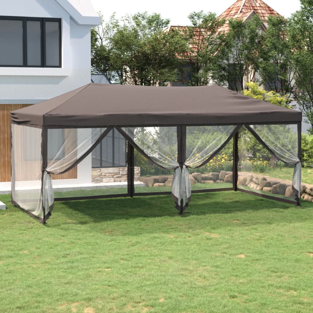 Partytent inklapbaar met zijwanden 3x3 m