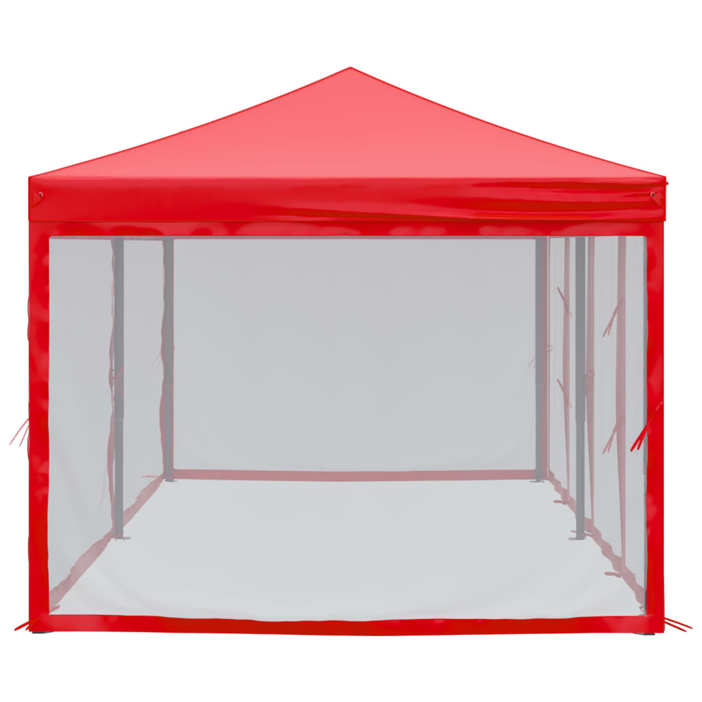 Partytent inklapbaar met zijwanden 3x6 m crèmekleurig