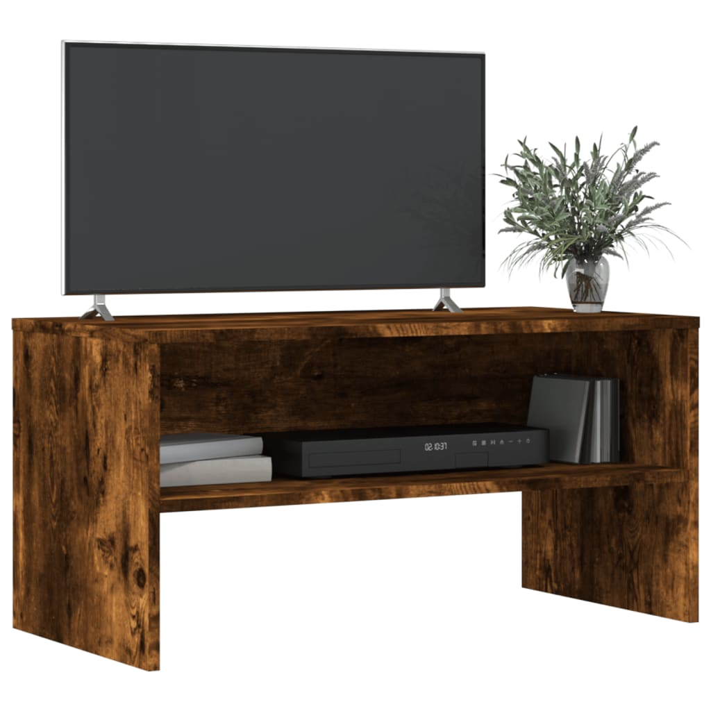 Tv-meubel 80x40x40 cm bewerkt hout grijs sonoma eikenkleurig