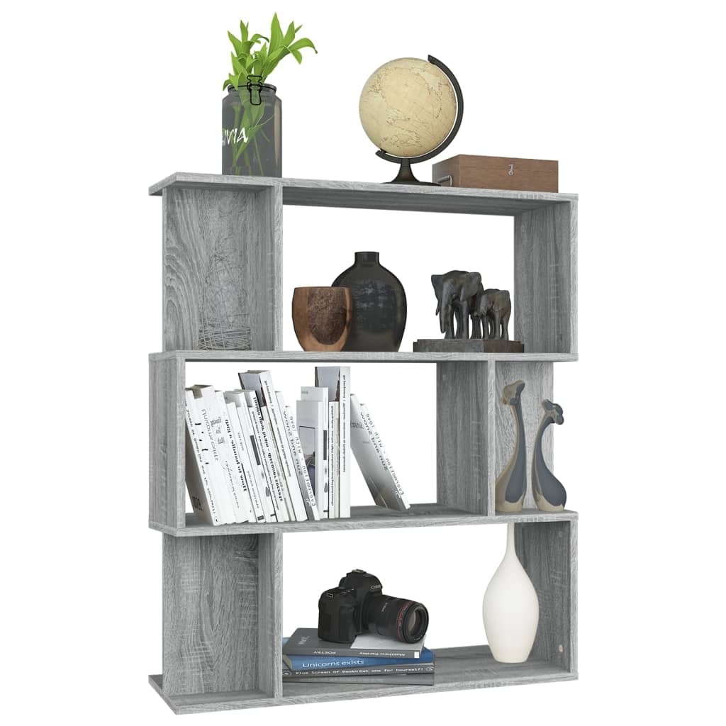 Boekenkast/kamerscherm 80x24x96 cm bewerkt hout