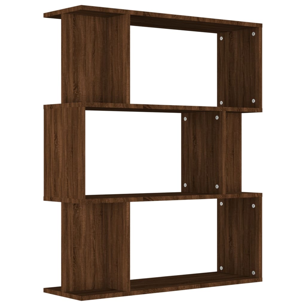 Boekenkast/kamerscherm 80x24x96 cm bewerkt hout