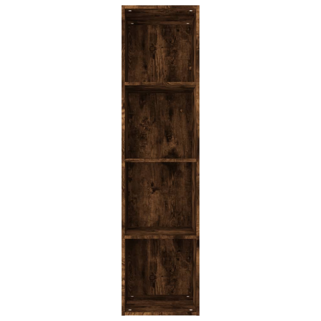 Boekenkast/tv-meubel 36x30x143 cm bewerkt hout