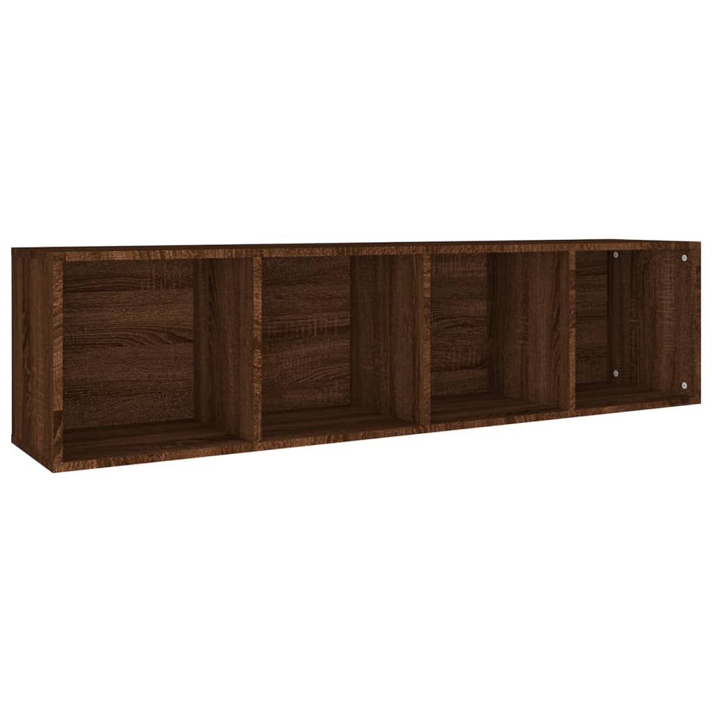 Boekenkast/tv-meubel 36x30x143 cm bewerkt hout