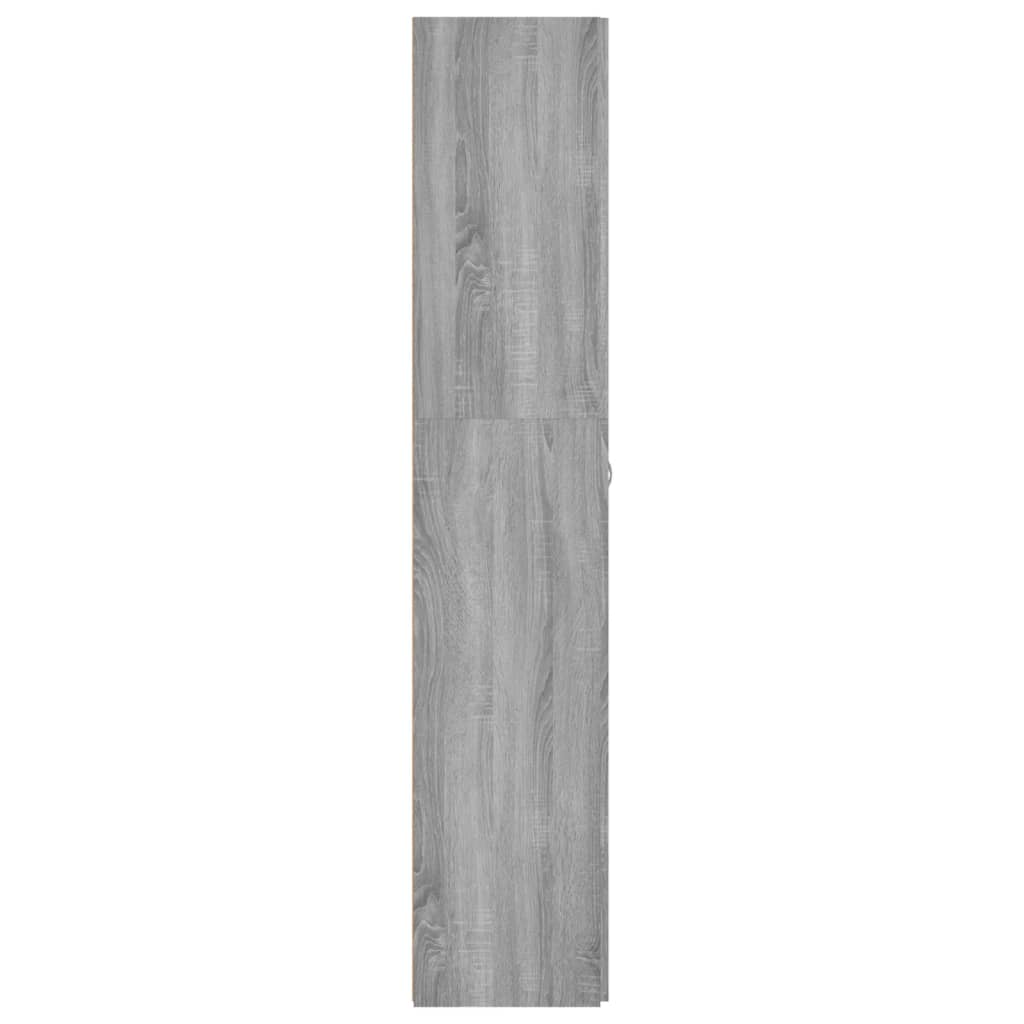 Schoenenkast 80x35,5x180 cm bewerkt hout