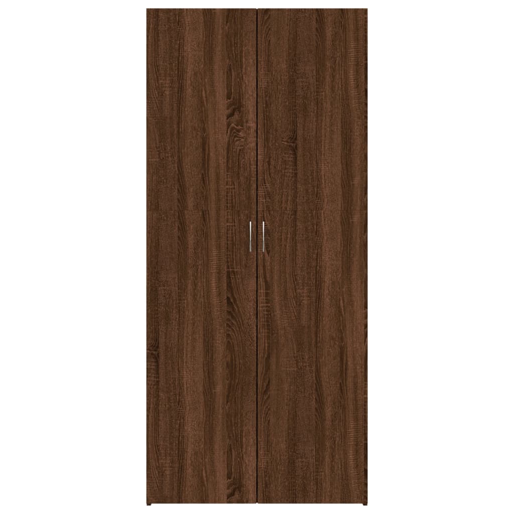 Schoenenkast 80x35,5x180 cm bewerkt hout