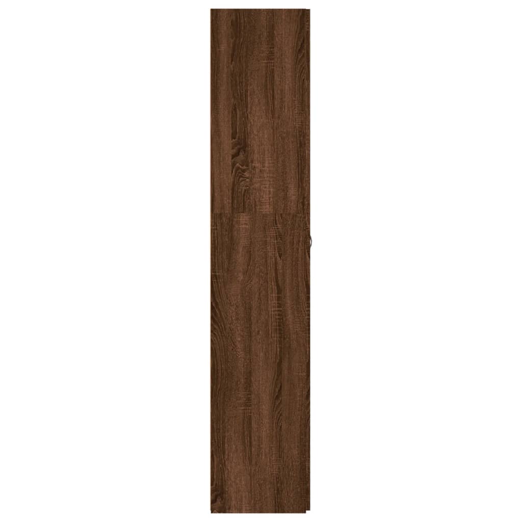 Schoenenkast 80x35,5x180 cm bewerkt hout