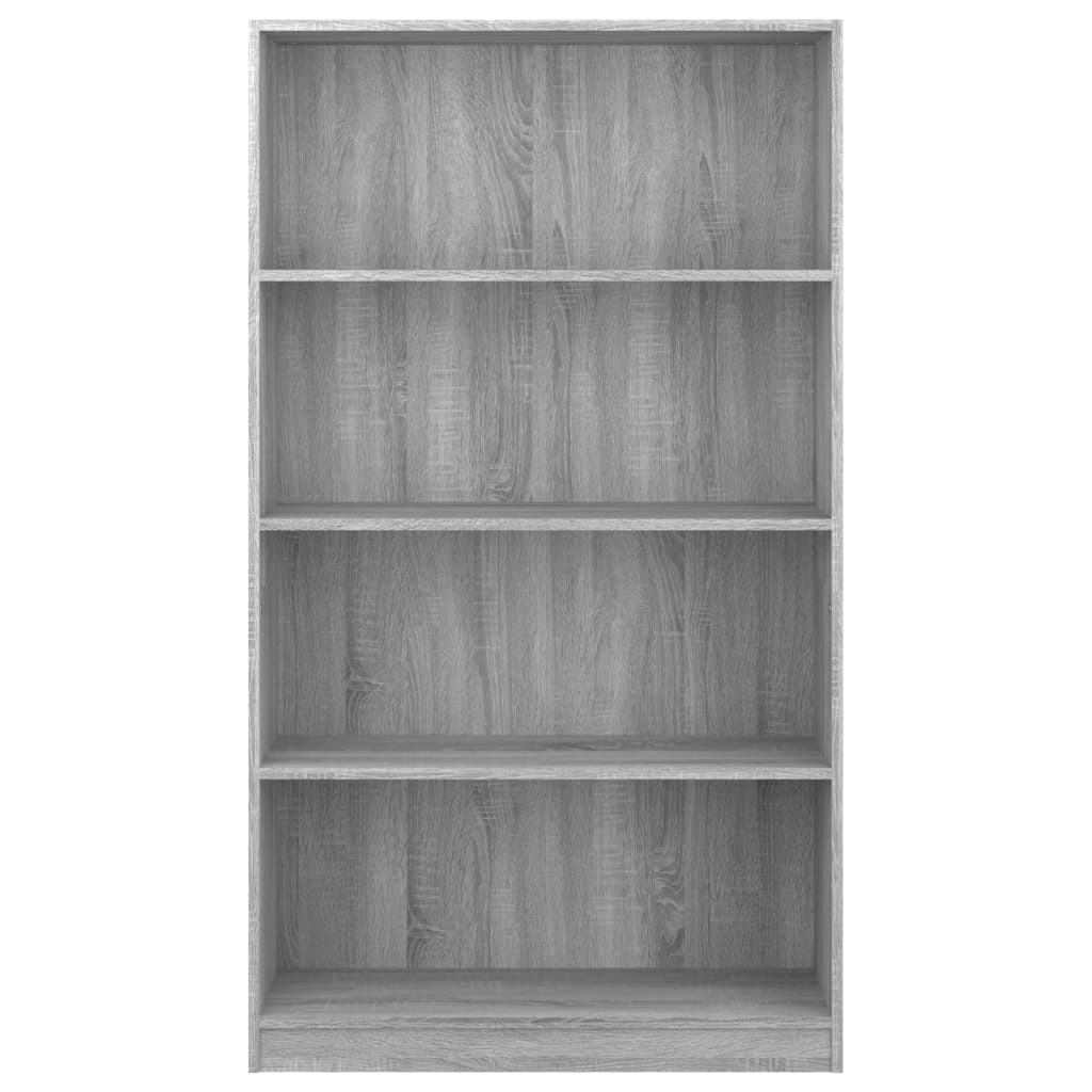 Boekenkast 60x24x175 cm bewerkt hout eikenkleurig