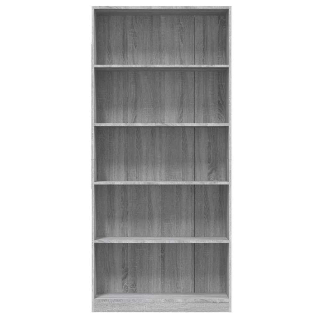 Boekenkast met 4 schappen 80x24x142 cm hout