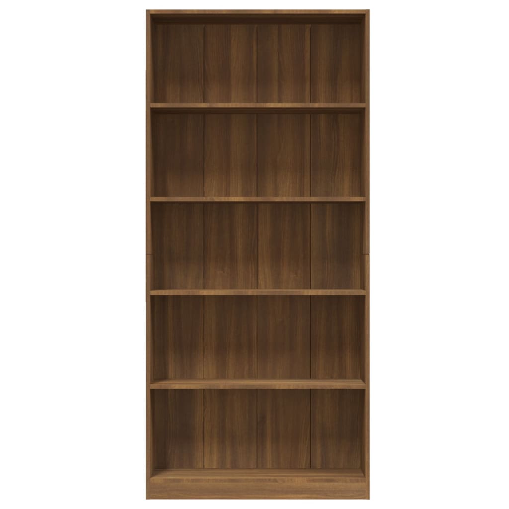 Boekenkast met 4 schappen 80x24x142 cm hout