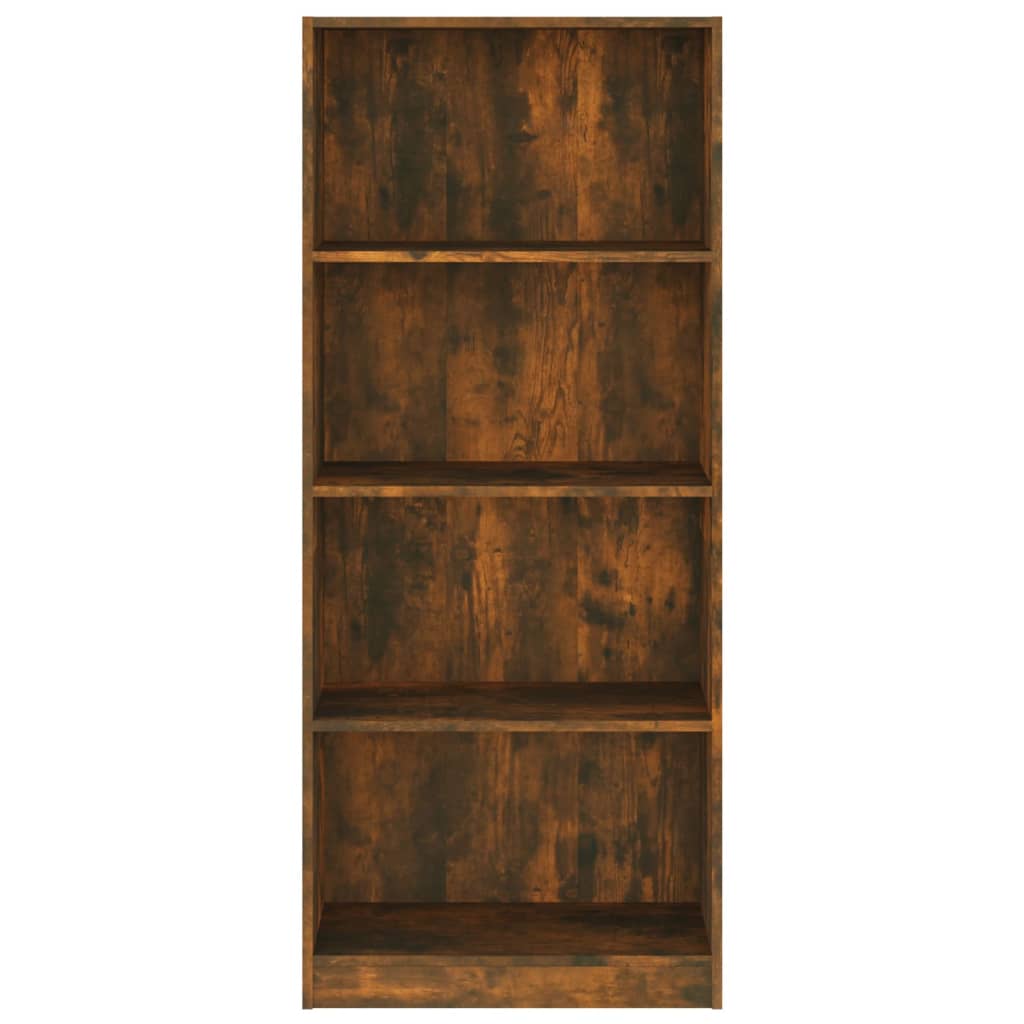 Boekenkast met 4 schappen 80x24x142 cm hout