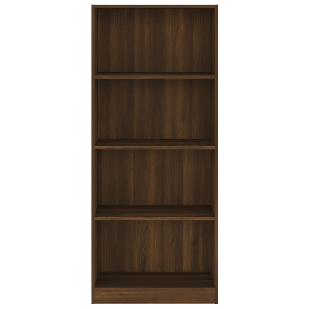 Boekenkast met 4 schappen 80x24x142 cm hout