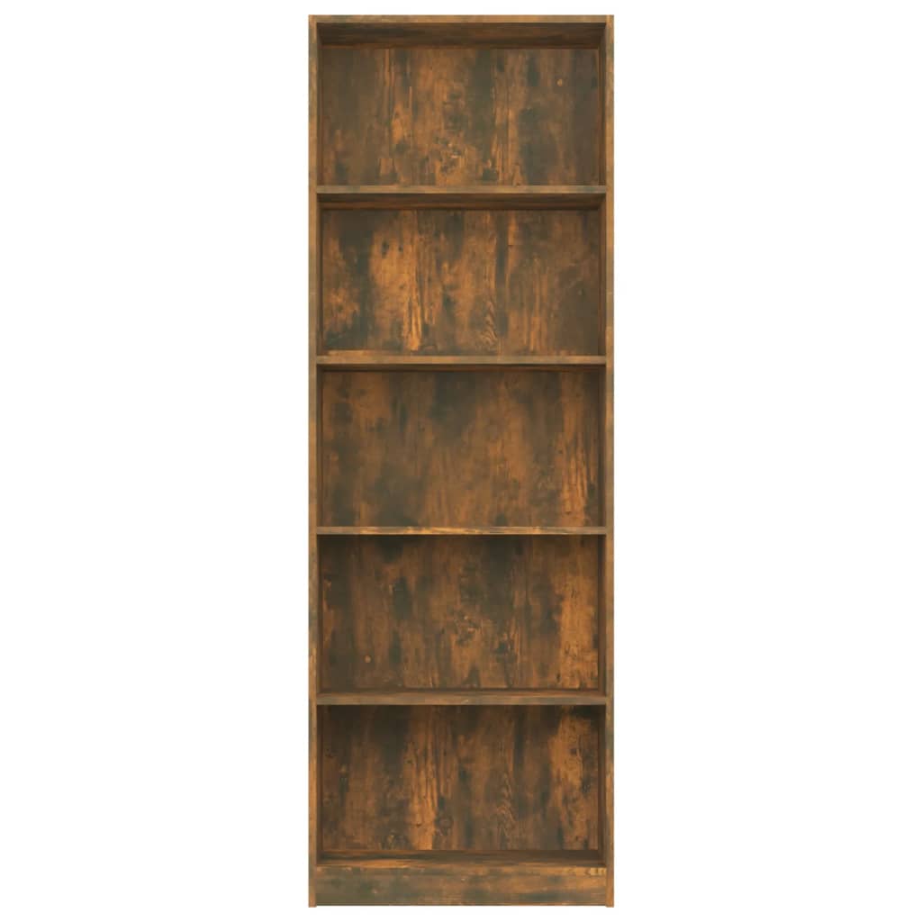 Boekenkast met 4 schappen 80x24x142 cm hout