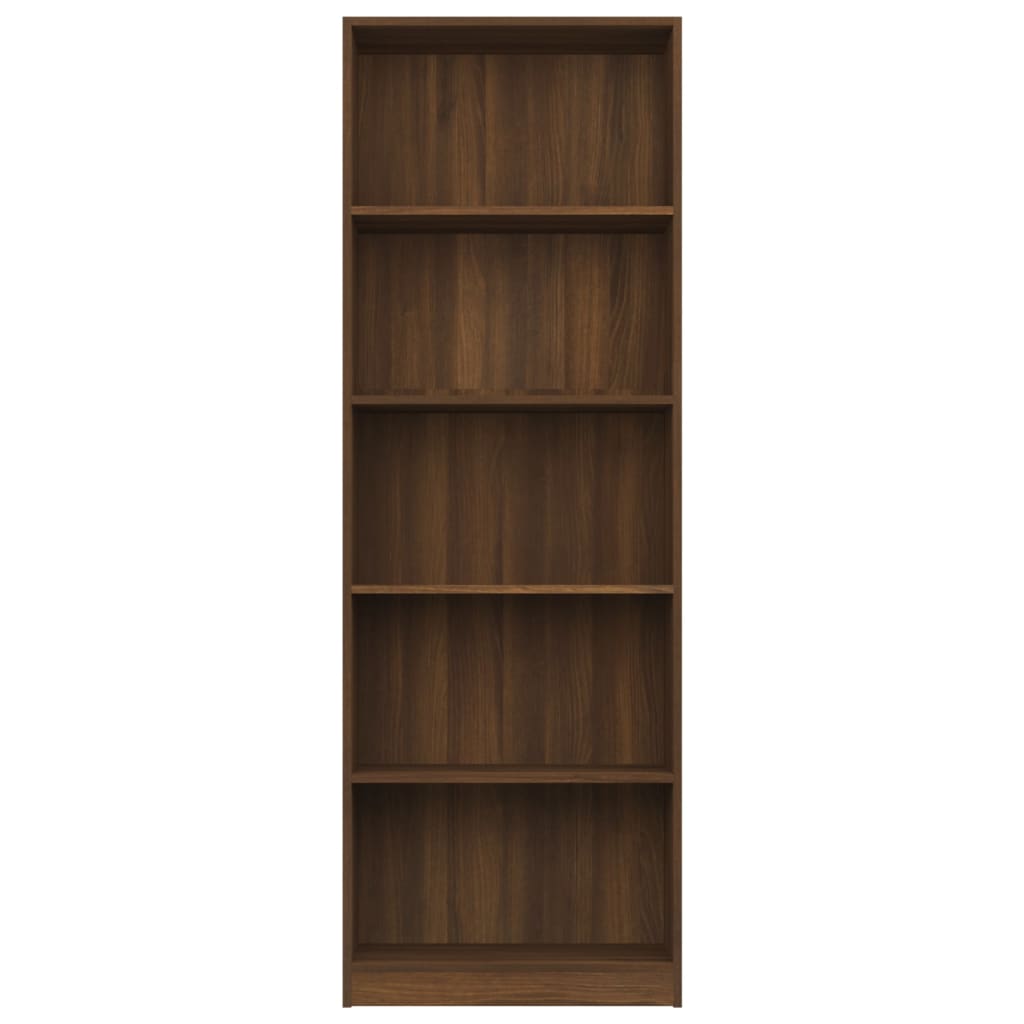 Boekenkast met 4 schappen 80x24x142 cm hout