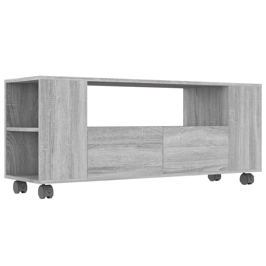 Tv-meubel 120x35x48 cm bewerkt hout eikenkleurig