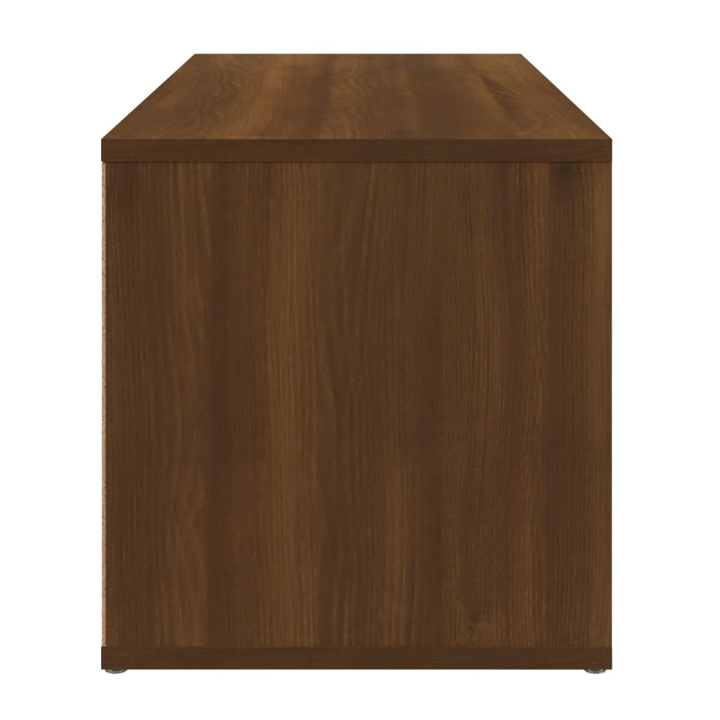 Tv-meubel 80x34x36 cm bewerkt hout eikenkleurig