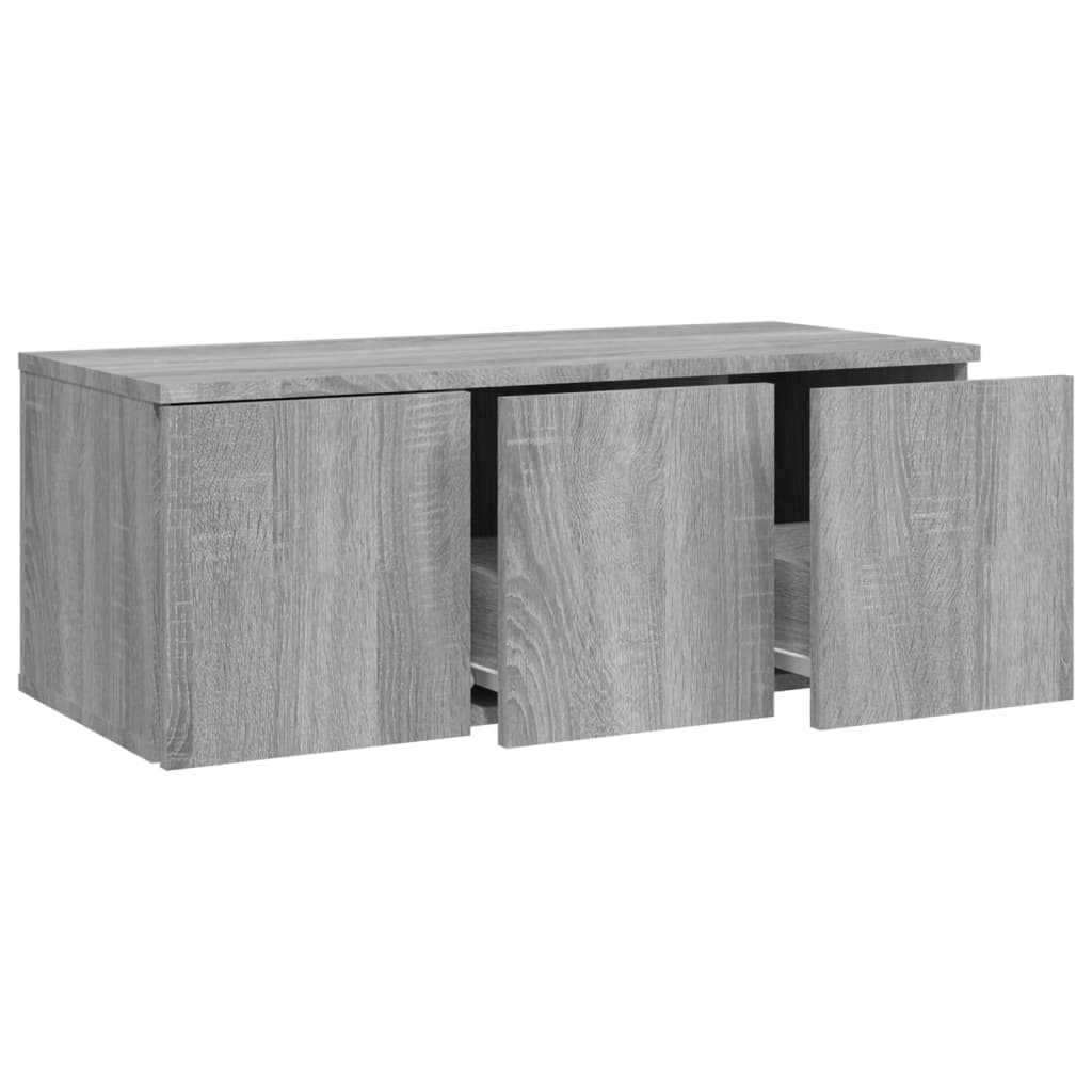 Tv-meubel 80x34x30 cm bewerkt hout