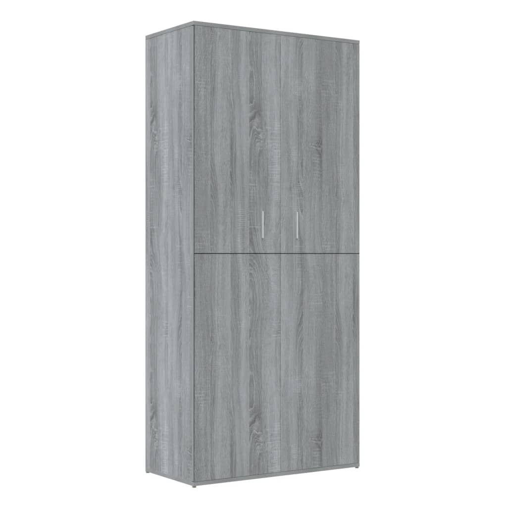 Schoenenkast 80x39x178 cm bewerkt hout