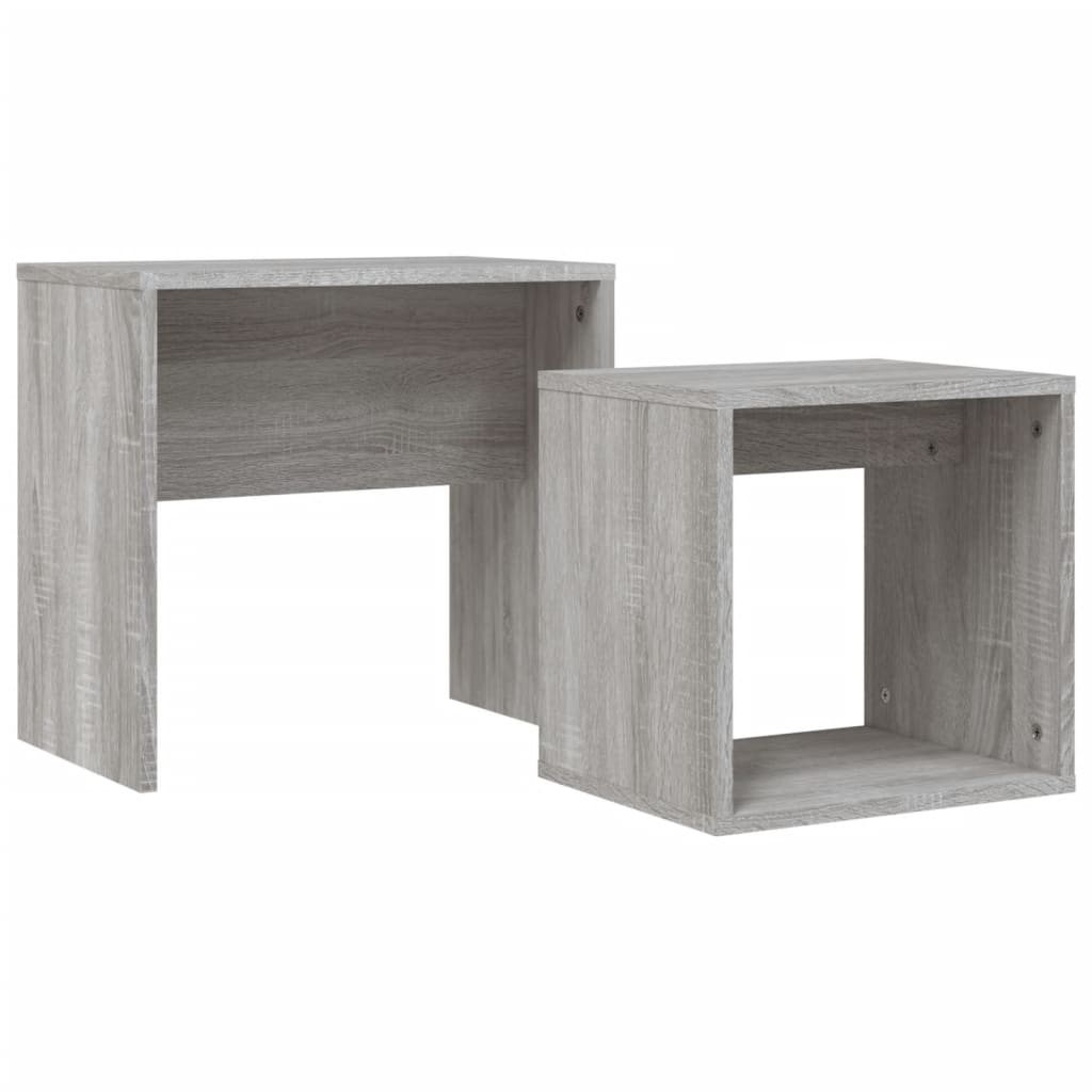 Salontafelset 48x30x45 cm bewerkt hout