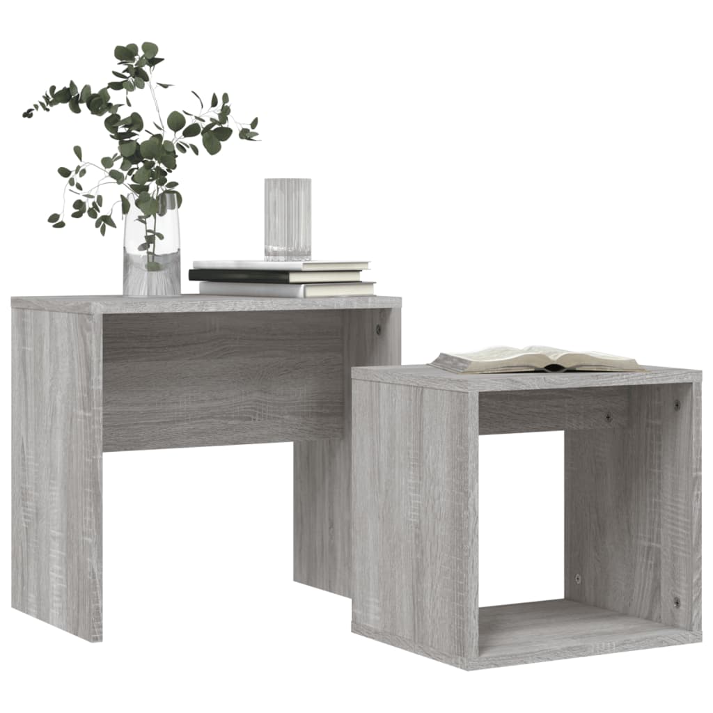 Salontafelset 48x30x45 cm bewerkt hout