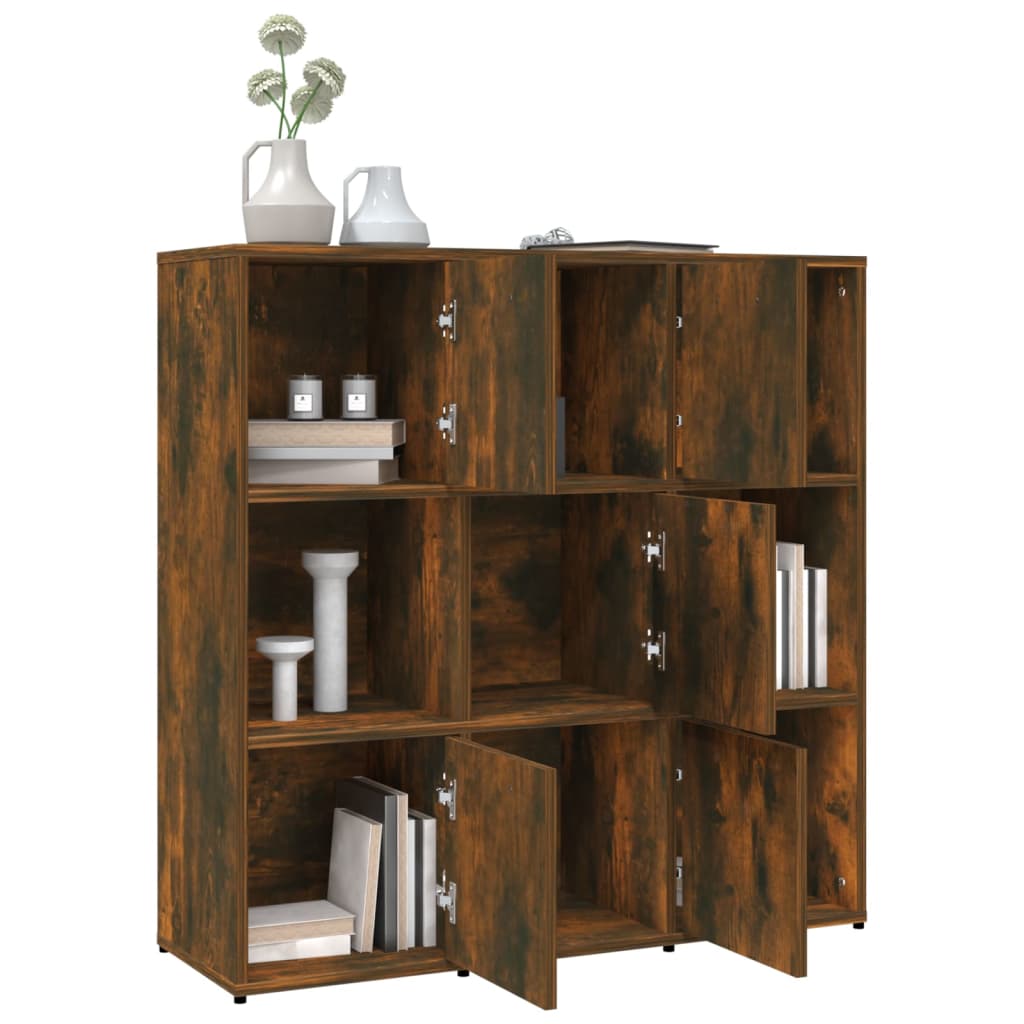 Boekenkast 90x30x90 cm bewerkt hout