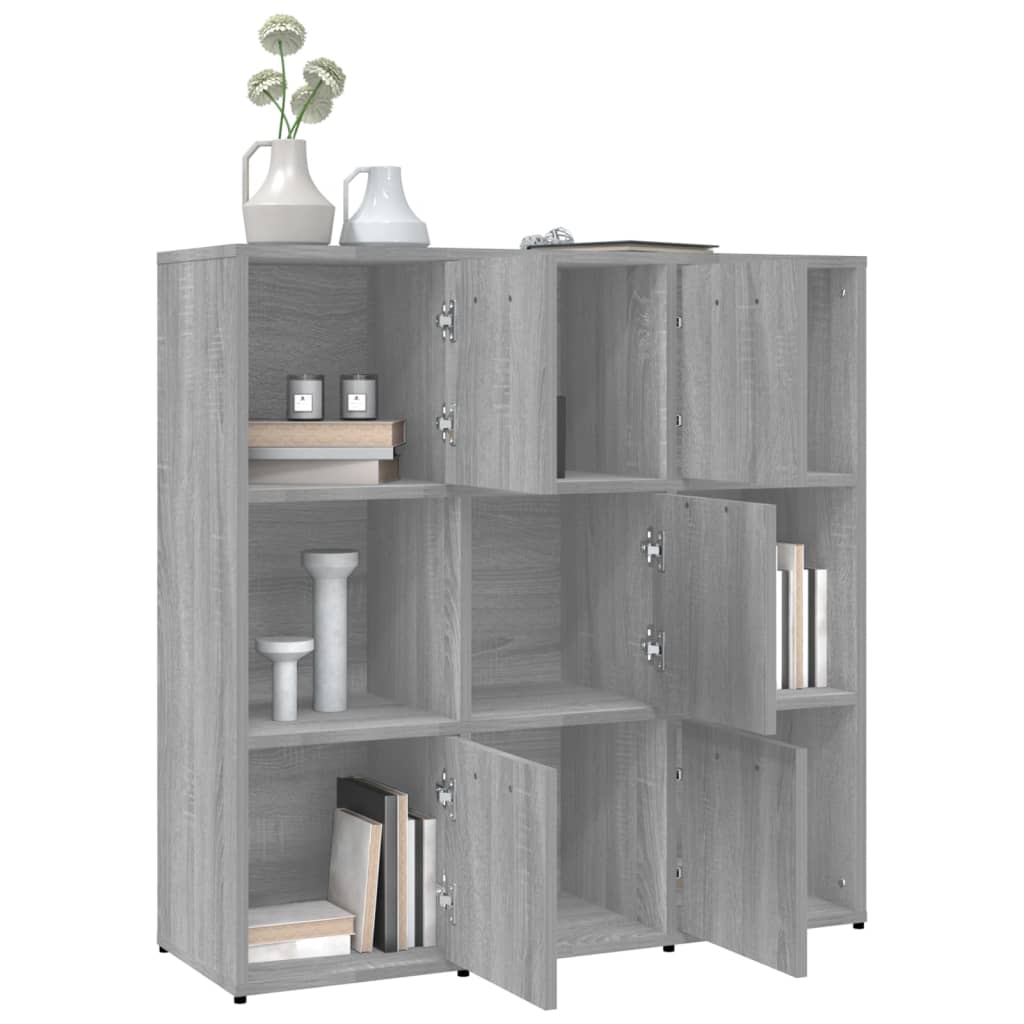 Boekenkast 90x30x90 cm bewerkt hout