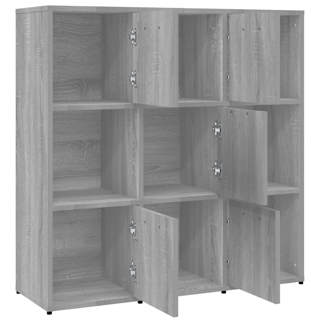 Boekenkast 90x30x90 cm bewerkt hout