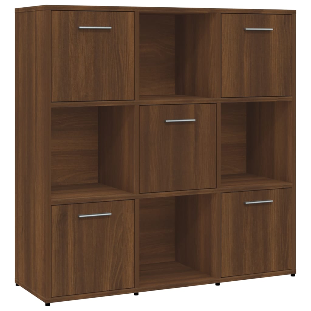 Boekenkast 90x30x90 cm bewerkt hout