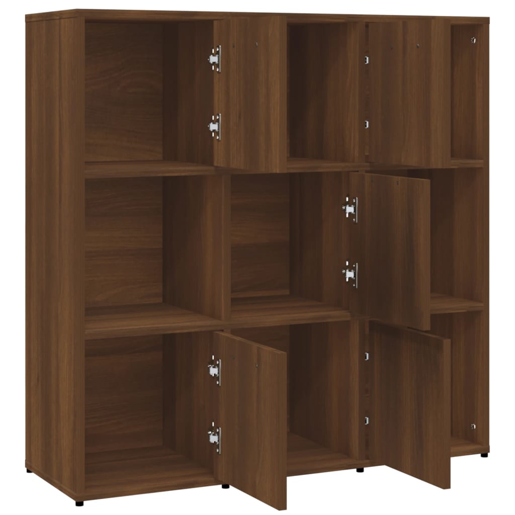 Boekenkast 90x30x90 cm bewerkt hout