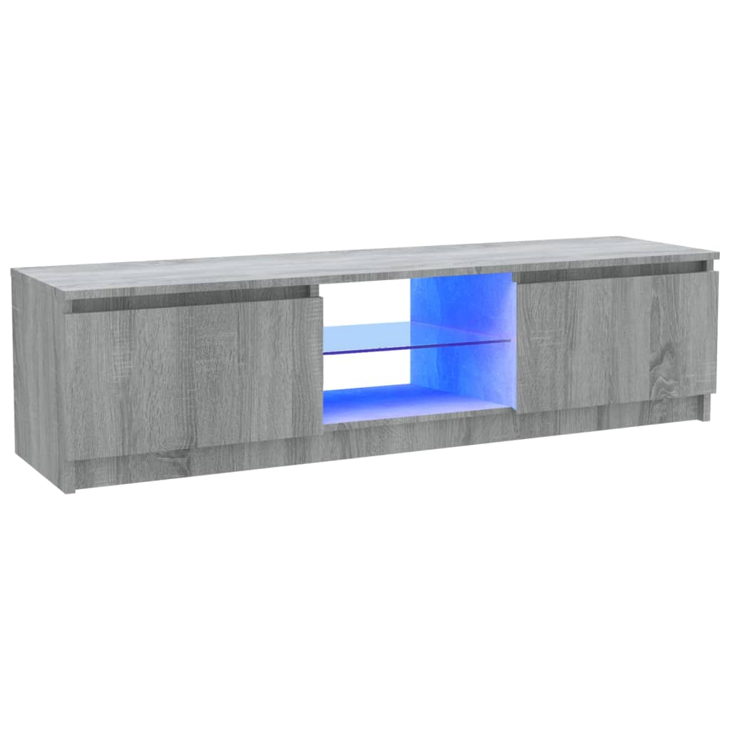 Tv-meubel met LED-verlichting 120x30x35,5 cm