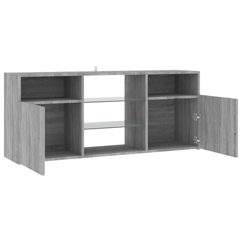 Tv-meubel met LED-verlichting 120x30x50 cm