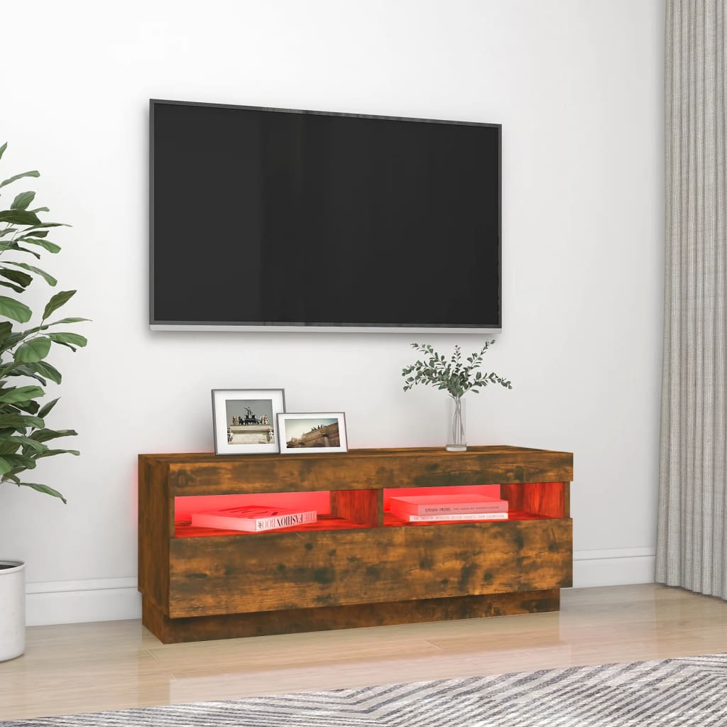 Tv-meubel met LED-verlichting 100x35x40 cm