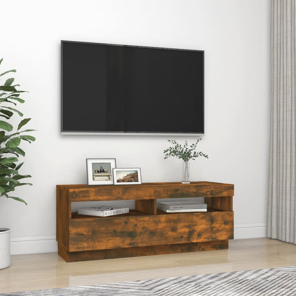 Tv-meubel met LED-verlichting 100x35x40 cm