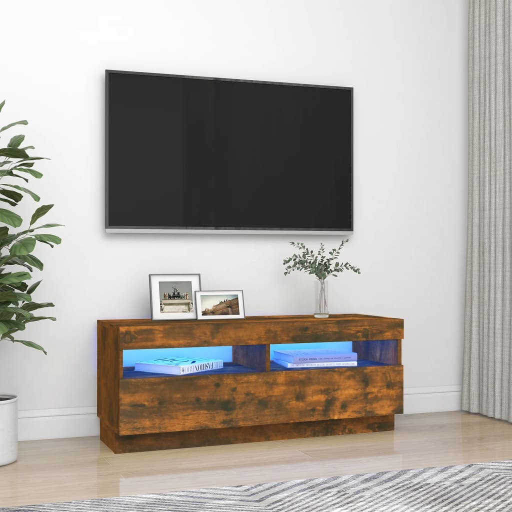 Tv-meubel met LED-verlichting 100x35x40 cm