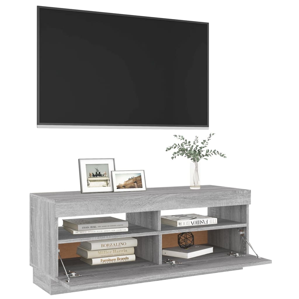 Tv-meubel met LED-verlichting 100x35x40 cm