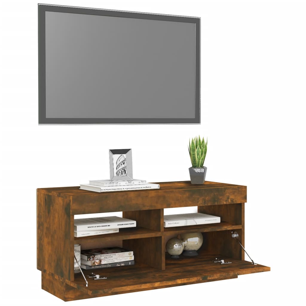 Tv-meubel met LED-verlichting 100x35x40 cm