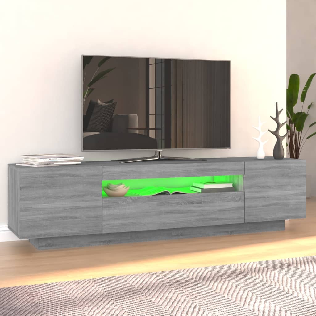 Tv-meubel met LED-verlichting 160x35x40 cm