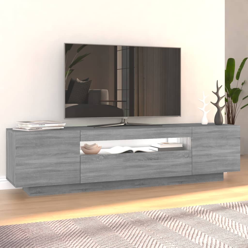 Tv-meubel met LED-verlichting 160x35x40 cm