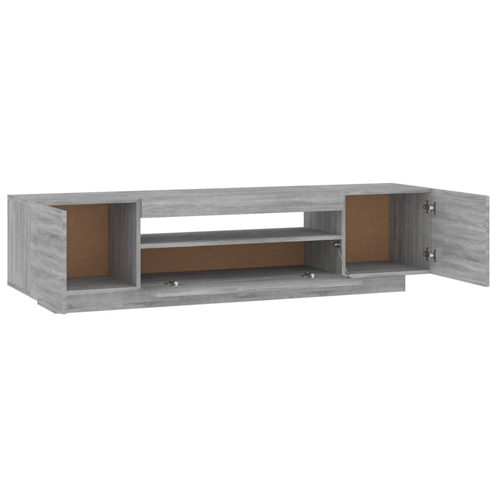 Tv-meubel met LED 160x35x40 cm bewerkt hout oud hout